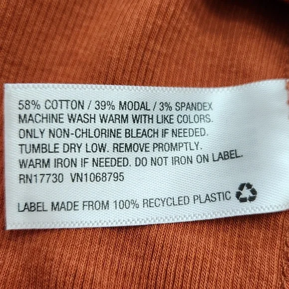 Large Long Sleeve Rib Knit Shirt - Picture 3 of 3